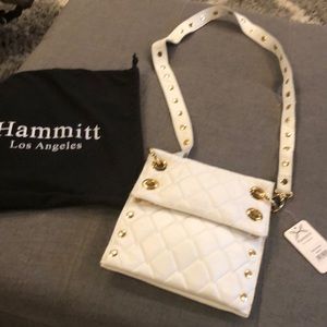 Brand new Hammett white leather crossbody bag